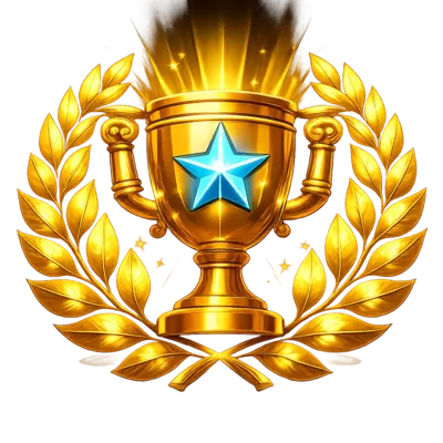 Trophy and laurels icon